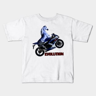 Motorbike Suzuki GSXR With Horse Power Kids T-Shirt